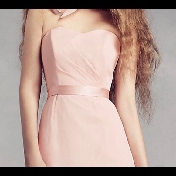 Vera Wang Blush Bridesmaid Dress - Picture 3 of 4